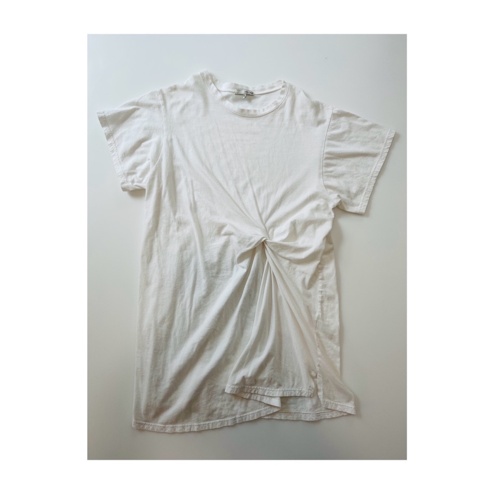 OAK + FORT Knotted T-Shirt Dress